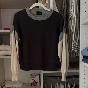 Monrow ColorBlock Relaxed Sweatshirt